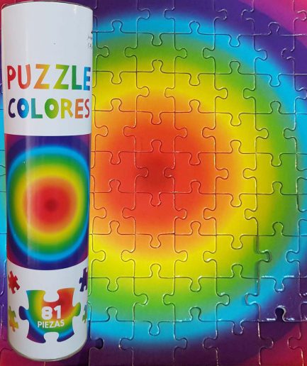 Puzzle cromático 81 piezas